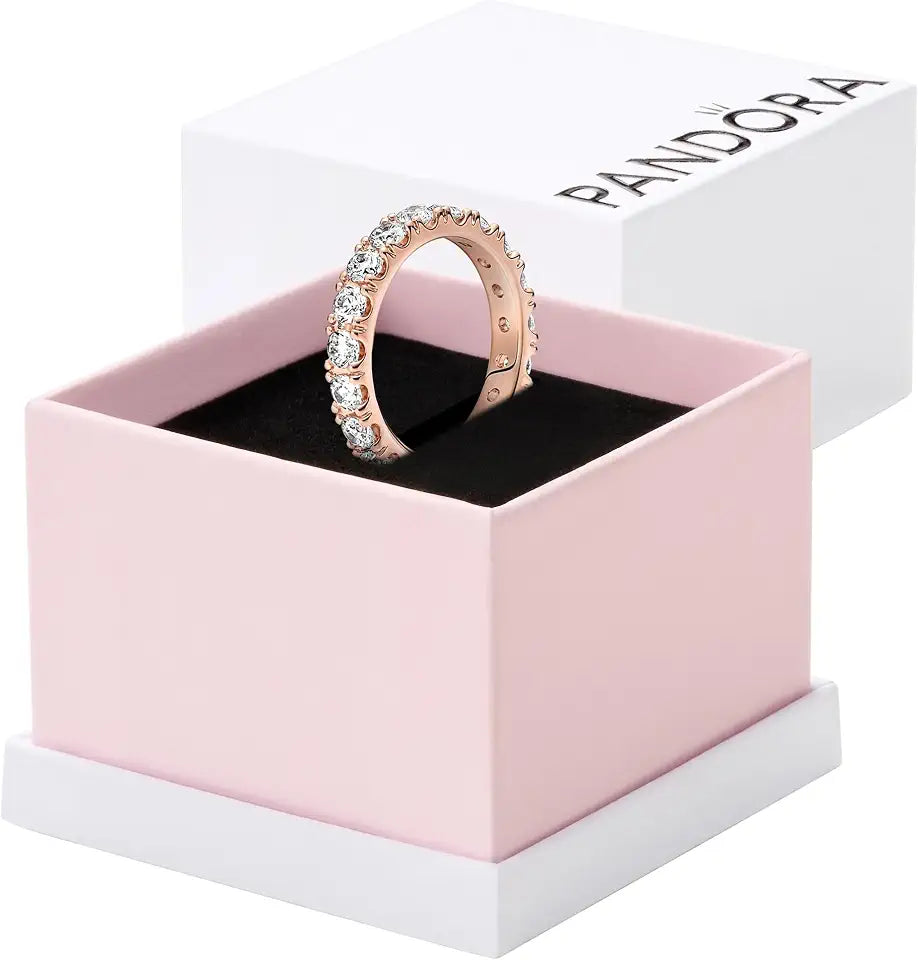 Cubic Zirconia Layered Ring