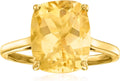 Gold-Tone Citrine Ring