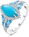 Oval Turquoise Butterfly Ring