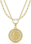Gold-Tone Initial Layered Necklace