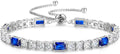 Sterling Silver Birthstone Tennis Bracelet