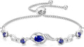 Sterling Silver Teardrop Birthstone Tennis Bracelet