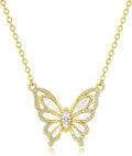 Gold-Tone Butterfly Necklace