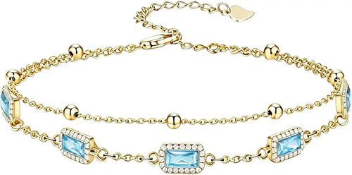 14K Gold-Plated Birthstone Bracelet