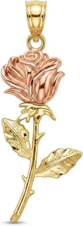 Gold-Tone Floral Pendant