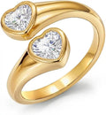 Gold-Tone Heart Ring