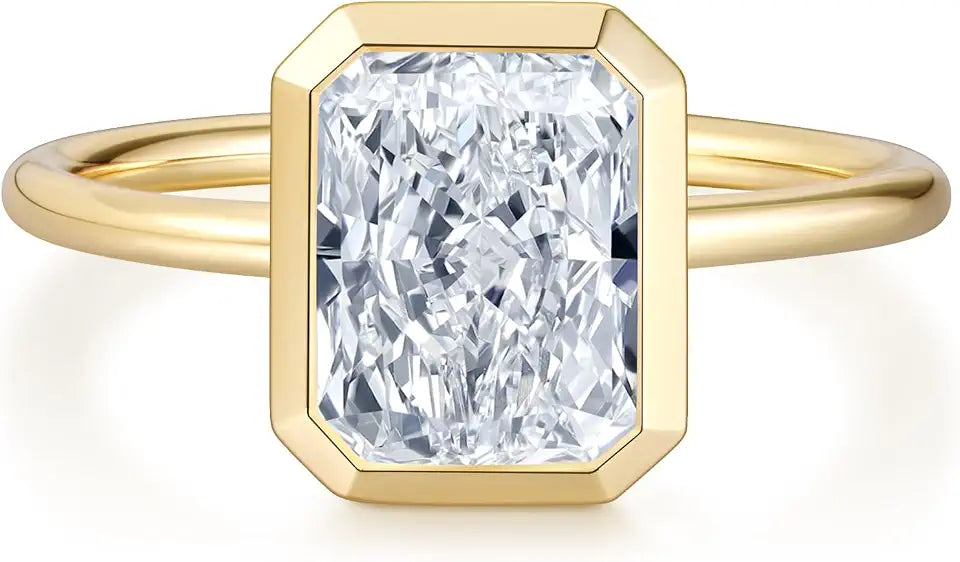 Sterling Silver Moissanite Solitaire Ring