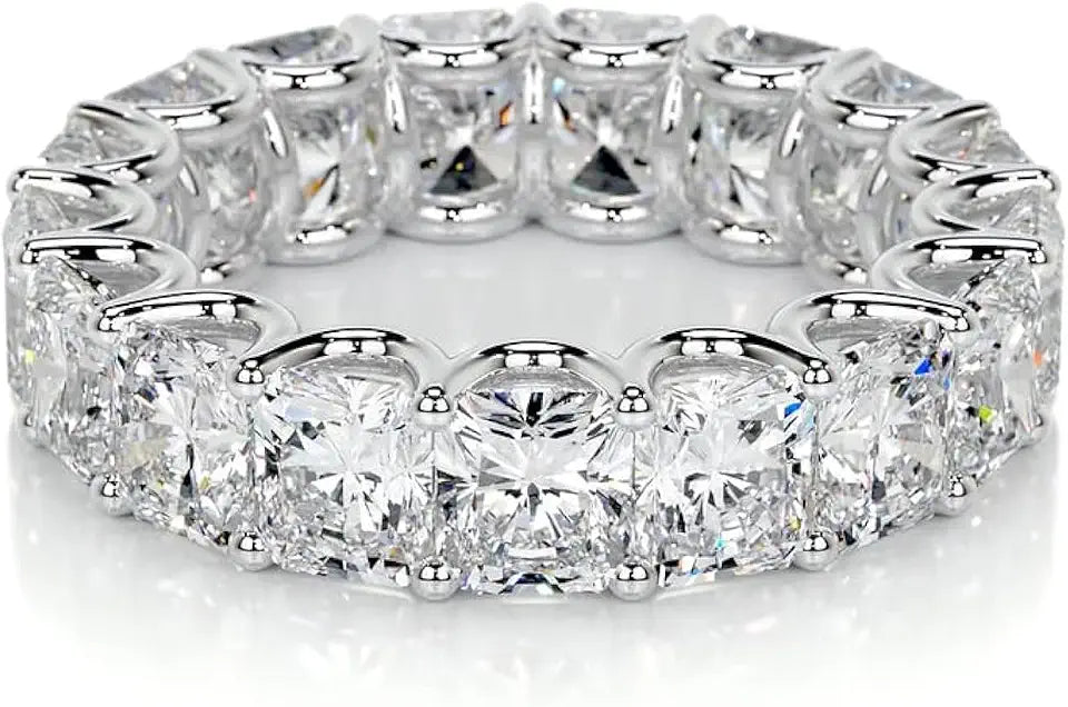 Sterling Silver Moissanite Engagement Ring