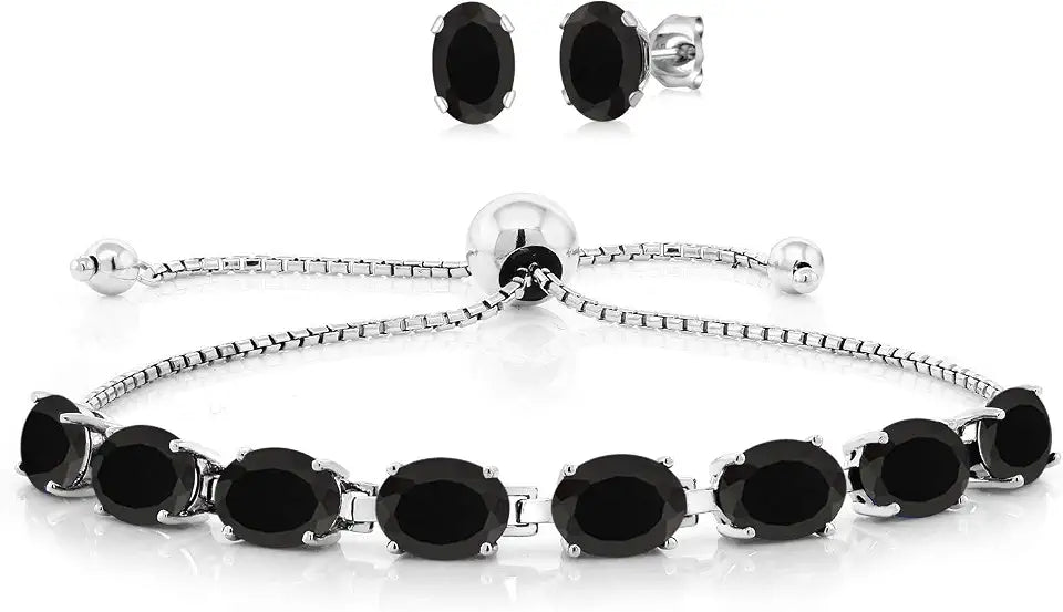 Sterling Silver Birthstone Stud Jewelry Set