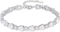 Sterling Silver Birthstone Tennis Bracelet