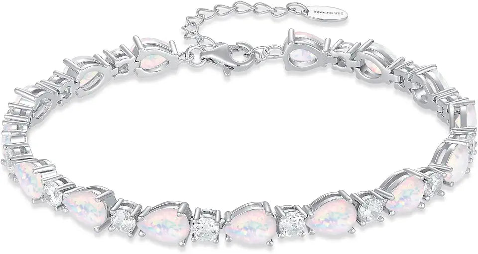 Sterling Silver Birthstone Tennis Bracelet