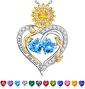Birthstone Sunflower Necklace