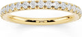 14K Gold-Plated Sterling Silver Lab-Grown Diamond Wedding Band