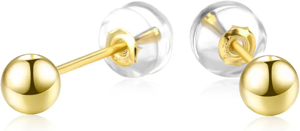 Gold-Tone Stud Earrings