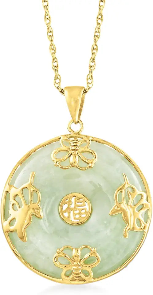 Gold-Tone Butterfly Necklace