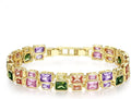 Gold-Tone Moissanite Bracelet