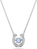 Rhodium-Plated Round Pendant