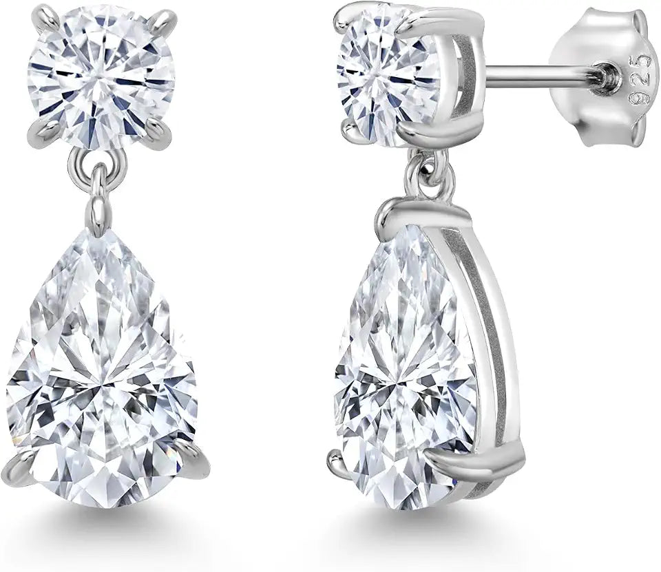 Teardrop Birthstone Drop Earrings