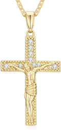 Gold-Tone Cross Necklace