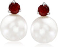 Sterling Silver Garnet Earrings