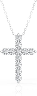Lab-Grown Diamond Cross Necklace