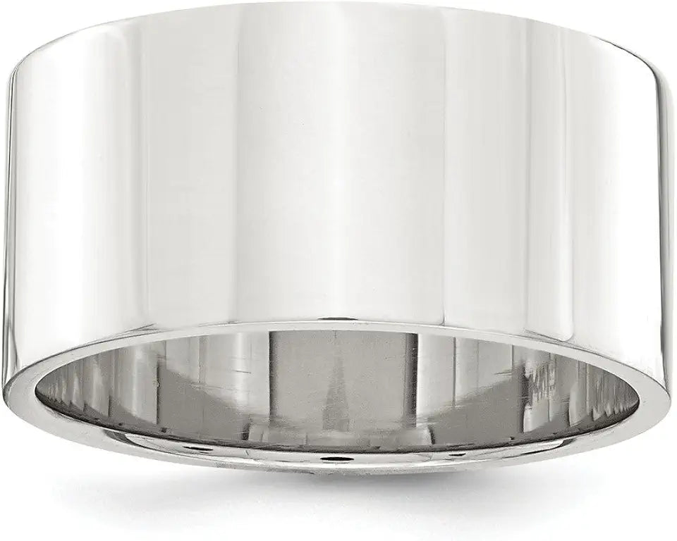 Sterling Silver Wedding Band, 10mm