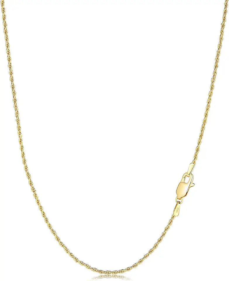 Gold-Tone Rope Necklace, 1.5mm