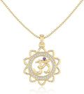 Gold-Tone Sterling Silver Birthstone Necklace