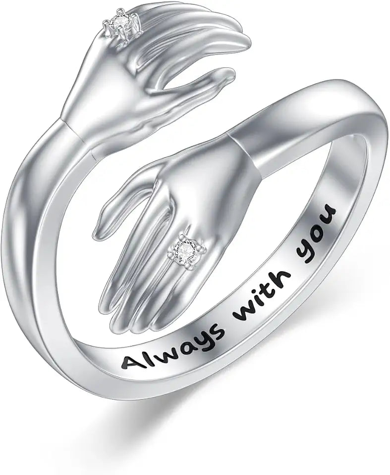 Sterling Silver Lab-Grown Diamond Ring