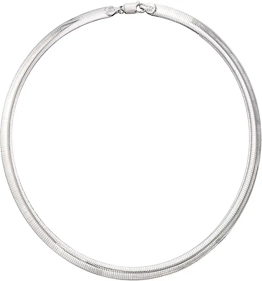 Sterling Silver Necklace, 8MM