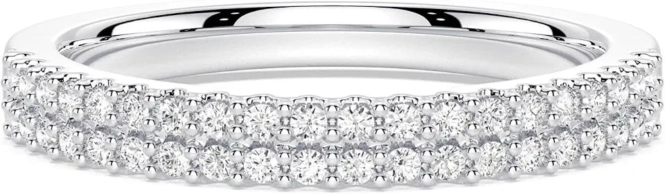 Moissanite Wedding Band