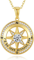Gold-Filled Compass Necklace