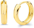 Gold-Tone Huggie Earrings, 3mm
