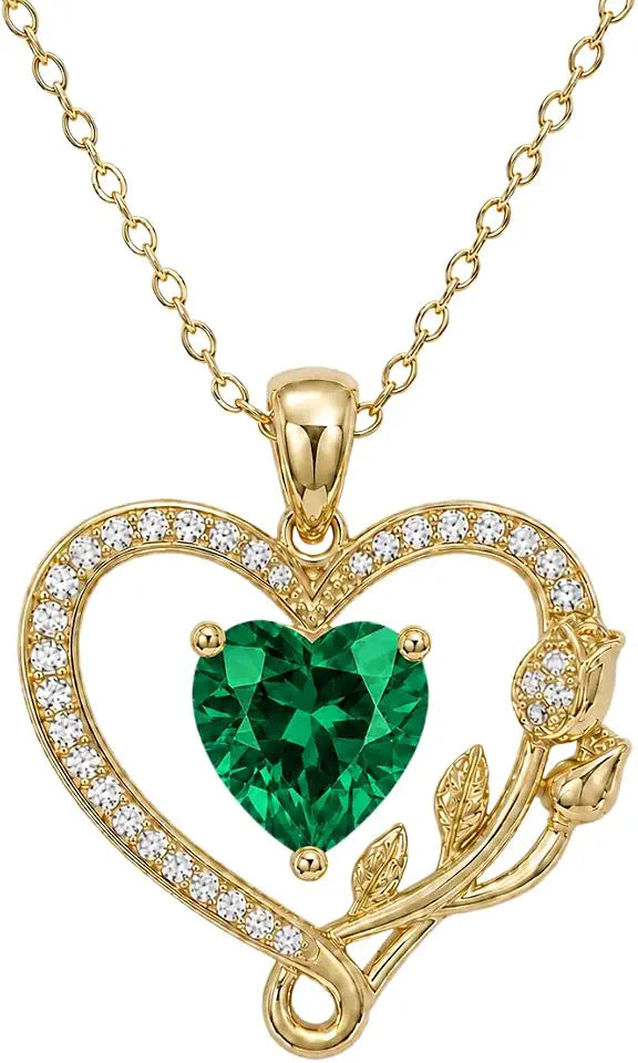 Gold-Tone Birthstone Necklace