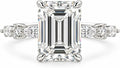 Emerald-Cut Moissanite Ring