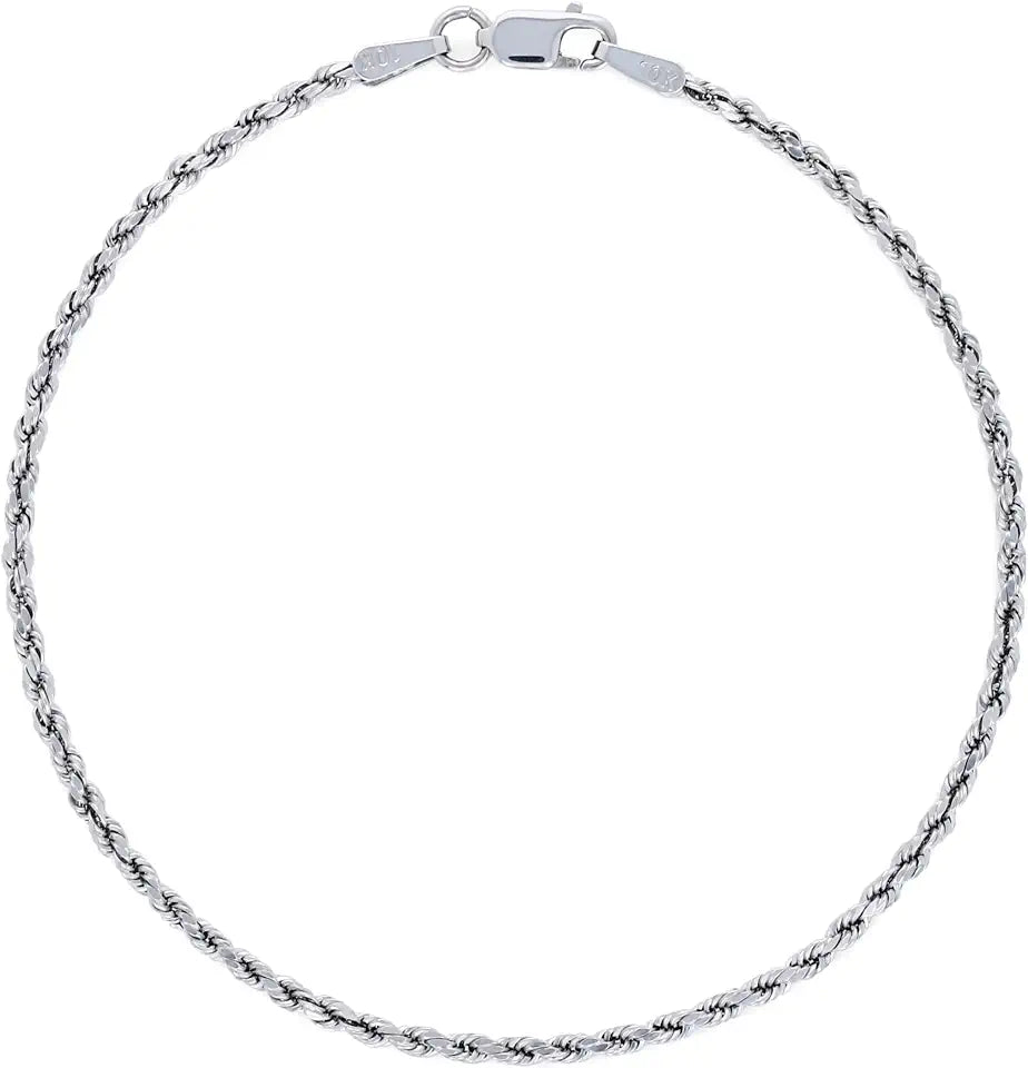 Gold-Tone Rope Bracelet, 2mm