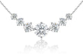 Sterling Silver Moissanite Heart Necklace