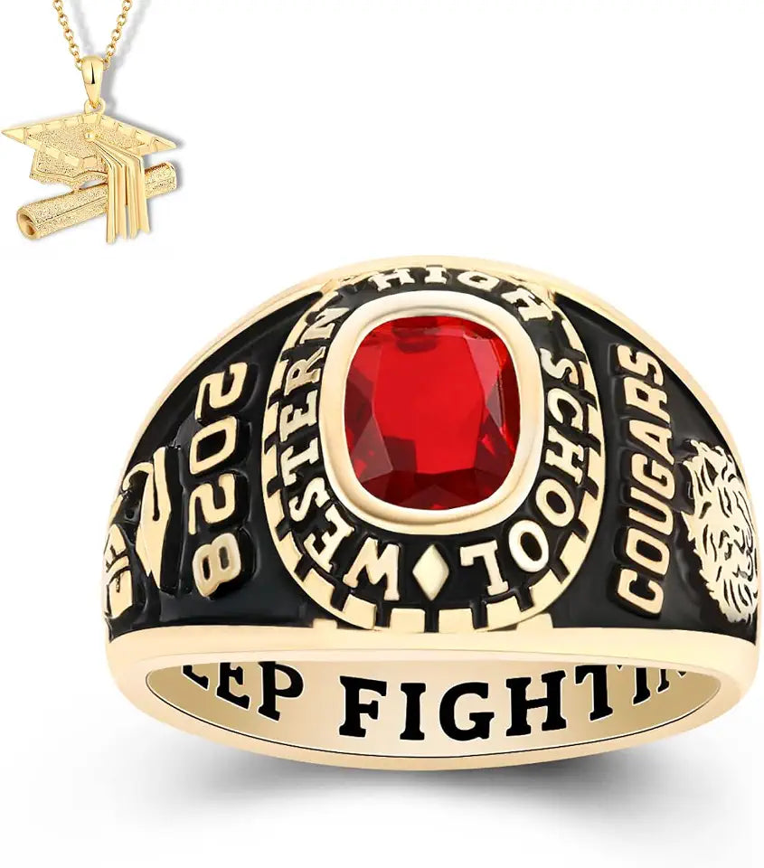 Gold-Tone Sterling Silver Ring