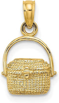 Gold-Tone Charm, 9 mm