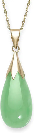 Teardrop Jade Necklace