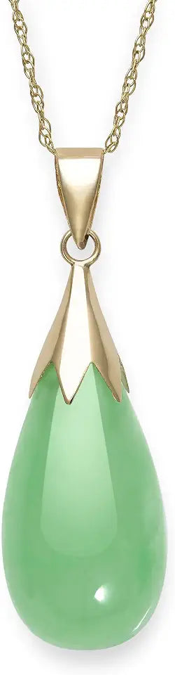 Teardrop Jade Necklace