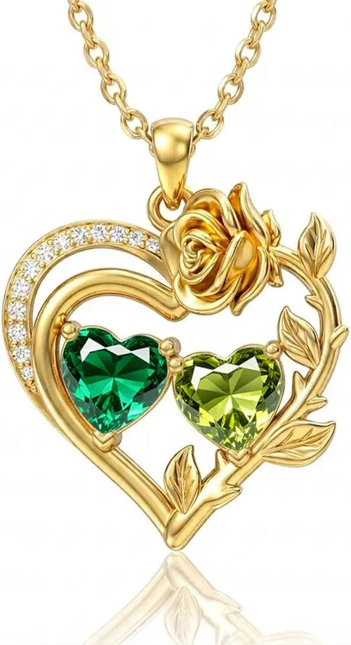 14K Gold-Plated Birthstone Necklace