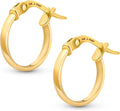 Gold-Tone Hoop Earrings, 10mm