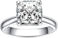 Sterling Silver Moissanite Engagement Ring