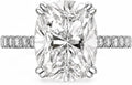 Sterling Silver Moissanite Engagement Ring