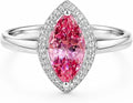 Sterling Silver Created Sapphire Engagement Ring