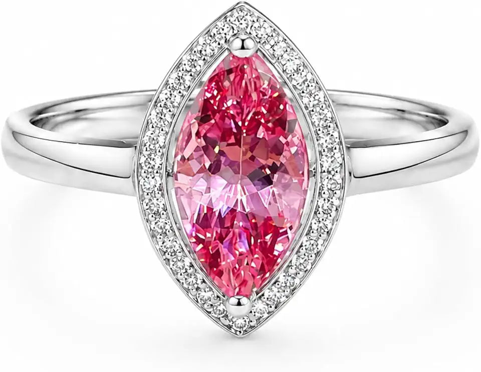 Sterling Silver Created Sapphire Engagement Ring
