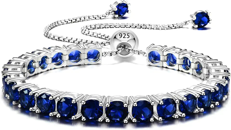 Birthstone Tennis Bracelet, 9 Inch