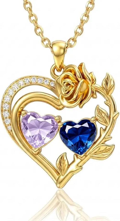 14K Gold-Plated Birthstone Necklace