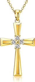 Gold-Tone Cross Necklace